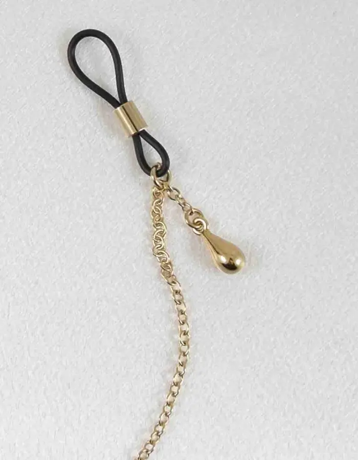 Me! - Gold Necklace with Lovely Nude and Nipple Rings