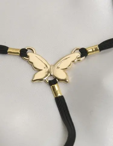 Melitaea - Women's Gold Butterflies of Summer Waistband With Clitorial Pendant