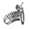 Men's Chastity Coil Penis Cage With Metal Padlock