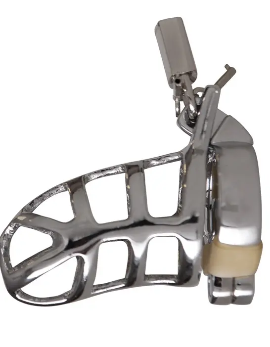 Men's Chastity Penis Cage With Metal Padlock
