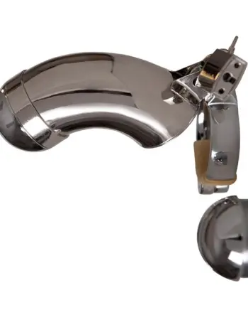 Men's Chastity Solid Metal Penis Cage With Padlock
