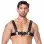 Men's Leather Body Harness With Wide Chest Band