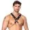 Men's Leather Chest and Body Harness With Chains