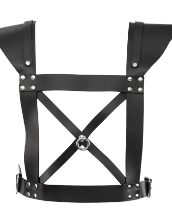 Men's Gladiator Style Chest Harness with Front O-Ring