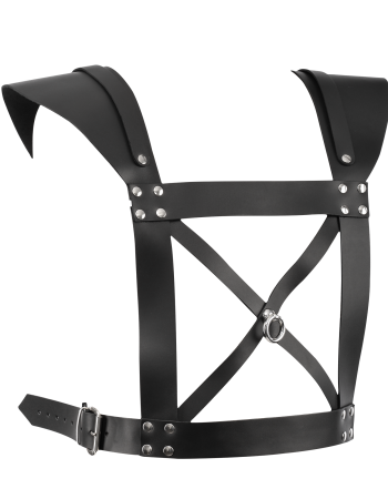 Harnais de Poitrine Style Gladiateur pour Homme avec Anneau O Frontal