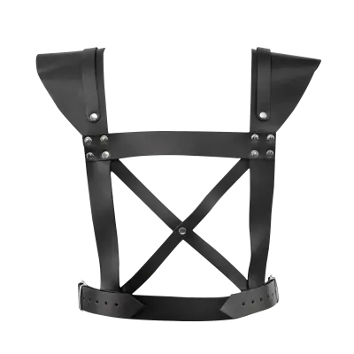 Men's Gladiator Style Chest Harness with Front O-Ring