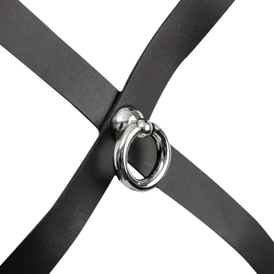 Men's Gladiator Style Chest Harness with Front O-Ring