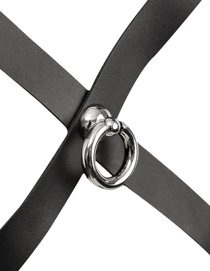 Men's Gladiator Style Chest Harness with Front O-Ring