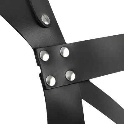 Men's Gladiator Style Chest Harness with Front O-Ring