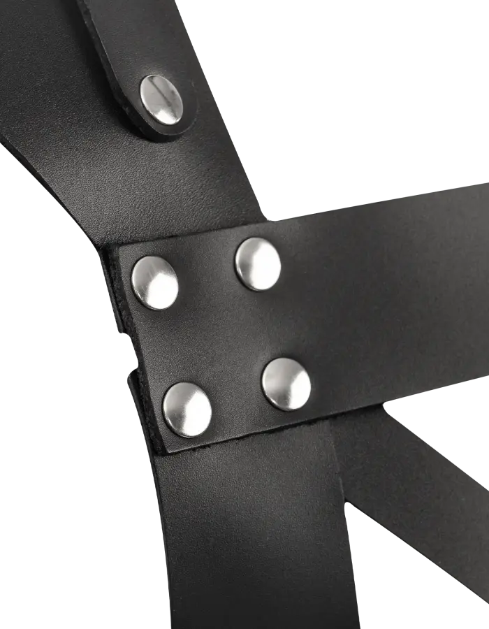 Men's Gladiator Style Chest Harness with Front O-Ring
