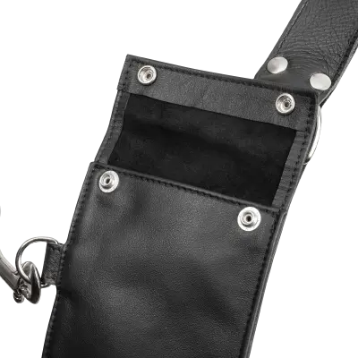 Men's Leather Chest Harness with Pockets