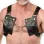 Men's Leather Chest Harness with Pockets