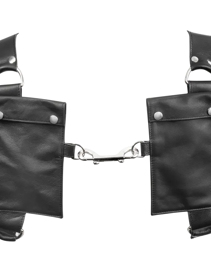 Men's Leather Chest Harness with Pockets