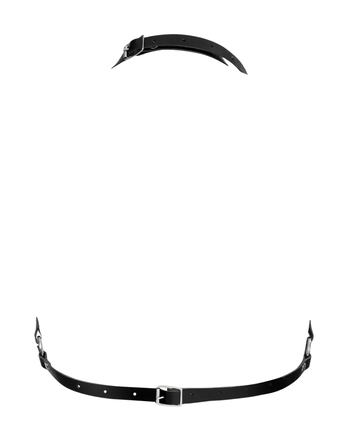 Men's Leather Chest Harness with Pockets