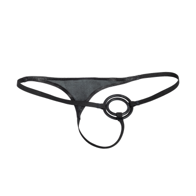 Herren Leder G-String mit Cockring