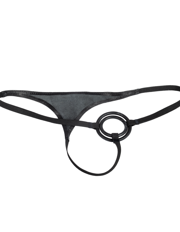 Herren Leder G-String mit Cockring