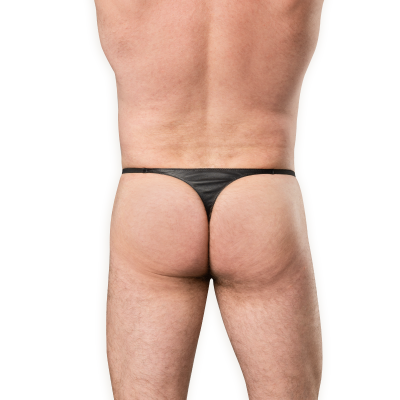 Herren Leder G-String mit Cockring