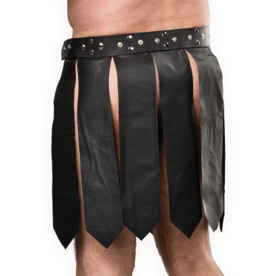 Herren Leder Gladiator Pteruges
