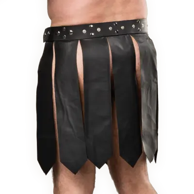 Men's Leather Gladiator Style Pteruges