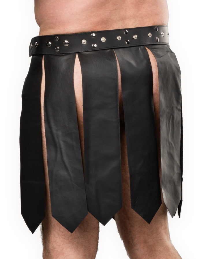 Herren Leder Gladiator Pteruges