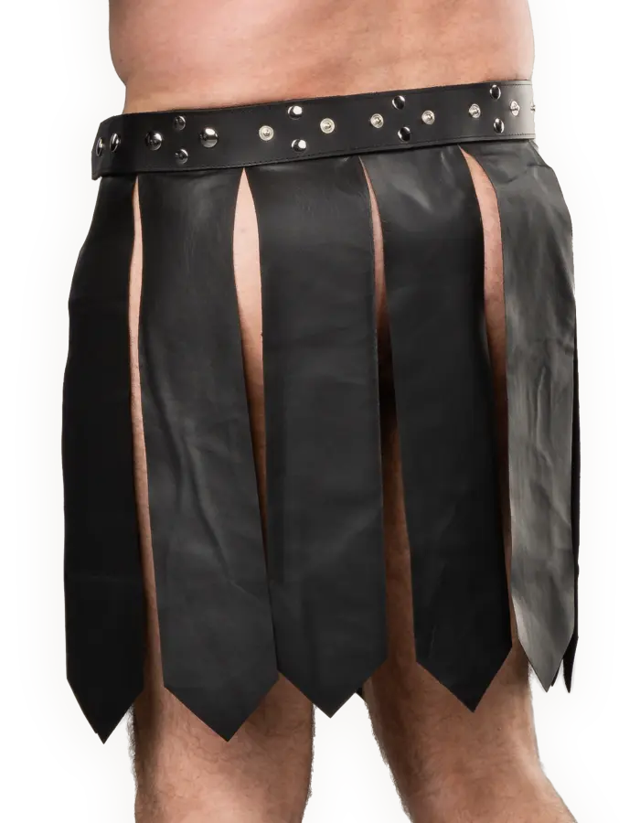 Men's Leather Gladiator Style Pteruges