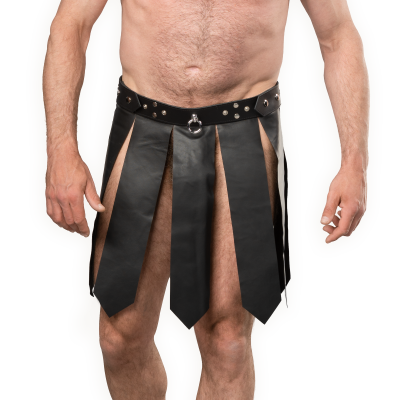 Herren Leder Gladiator Pteruges