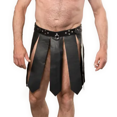 Men's Leather Gladiator Style Pteruges