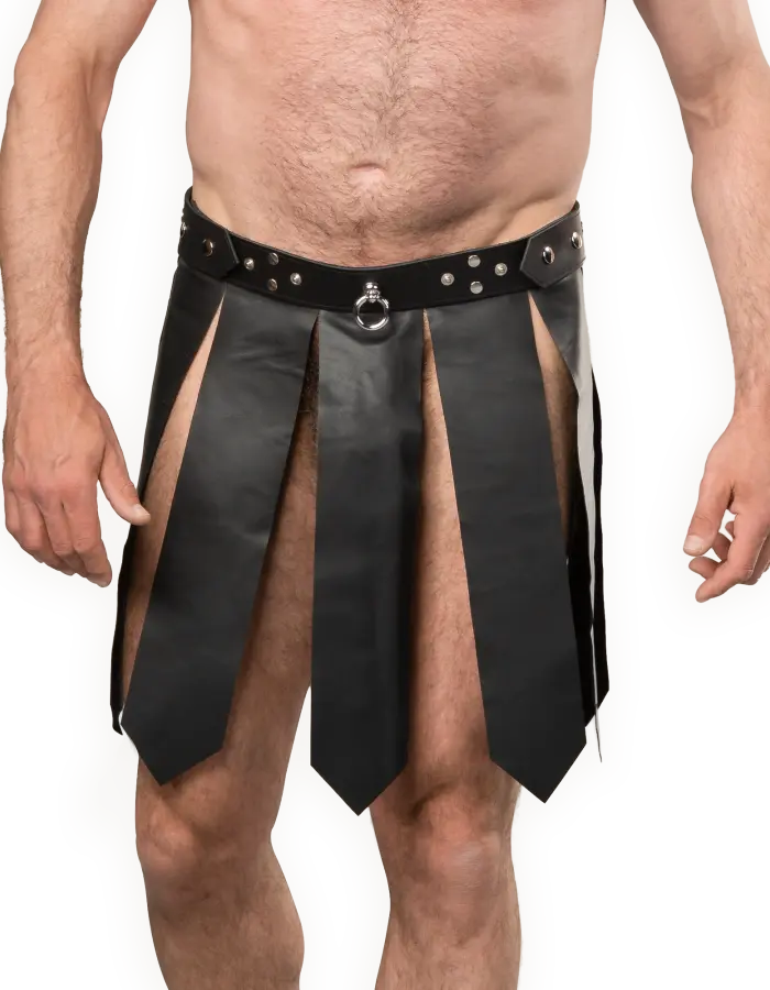 Men's Leather Gladiator Style Pteruges