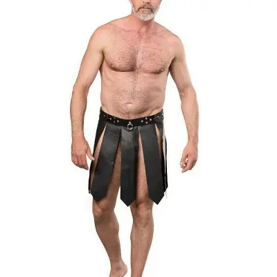 Men's Leather Gladiator Style Pteruges
