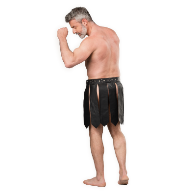 Herren Leder Gladiator Pteruges