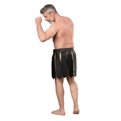 Men's Leather Gladiator Style Pteruges