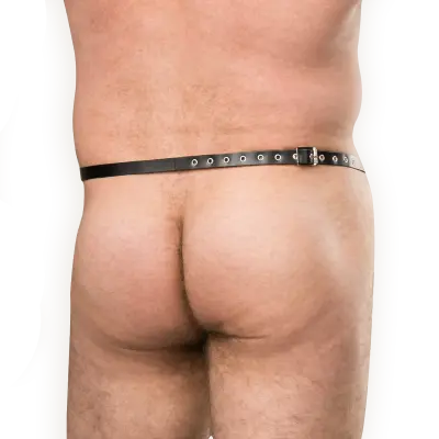 Men's Leather Waist Strap for Chastity Cage