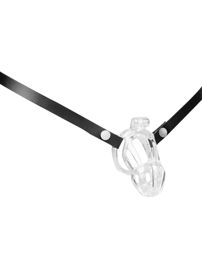 Men's Leather Waist Strap for Chastity Cage