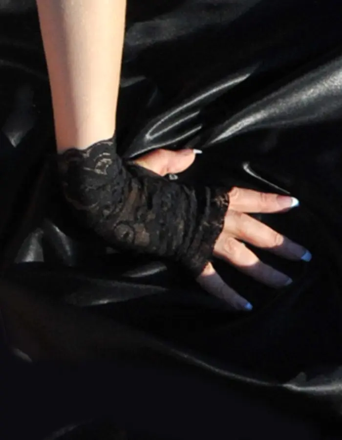 Midnight Girl - Black Lace Fingerless Gloves