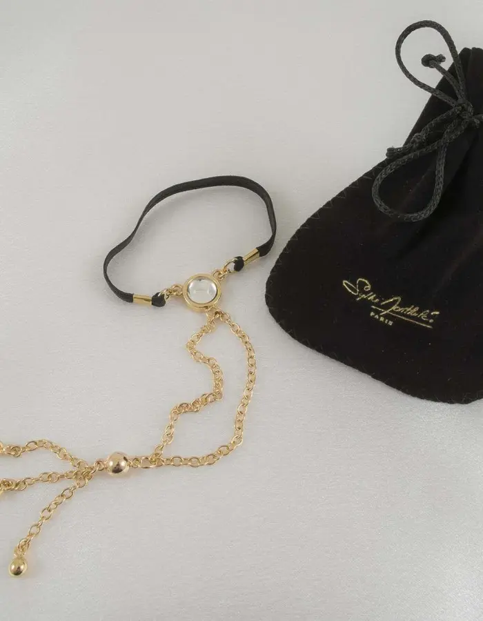 My Oh My - Gold Penis Chain with Crystal Gem and Tassel