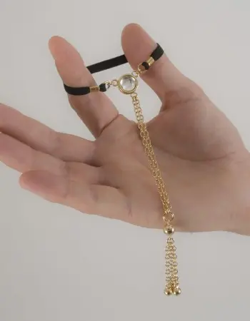 My Oh My - Gold Penis Chain with Crystal Gem and Tassel