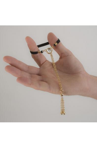 My Oh My - Gold Penis Chain with Crystal Gem and Tassel