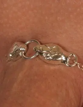 Naga - Serpent Penis Chain Bracelet in Silver
