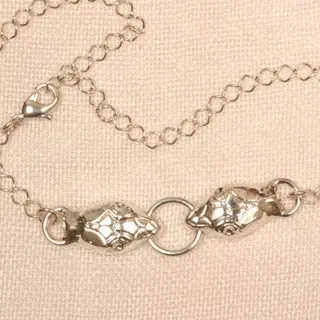 Naga - Serpent Penis Chain Bracelet in Silver