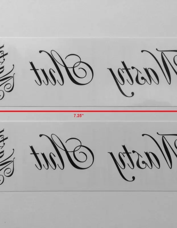 Nasty Slut Temporary Tattoo Pack of Four