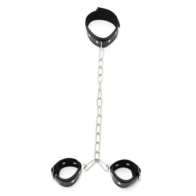 Neck to Arm Cuffs Combo with Chain