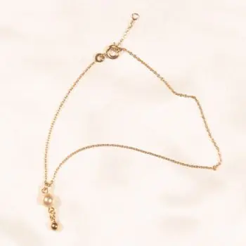 Nekhbet - Gold and Pearl Ankle/Wrist Chain