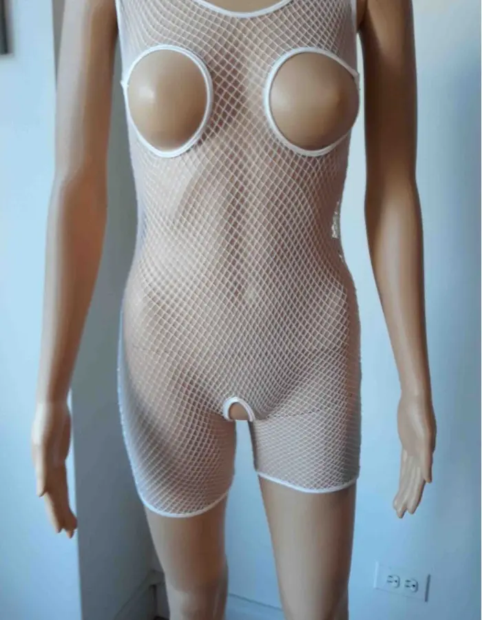 Net of Desire - Fishnet Crotchless Nippleless Open Butt Romper