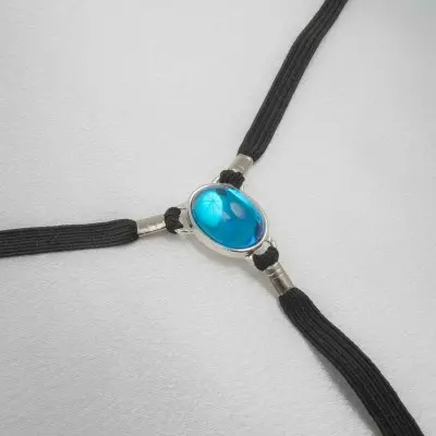 Never Be the Same - Crotchless Pussy Jewelry G-String with Pendants in Silver