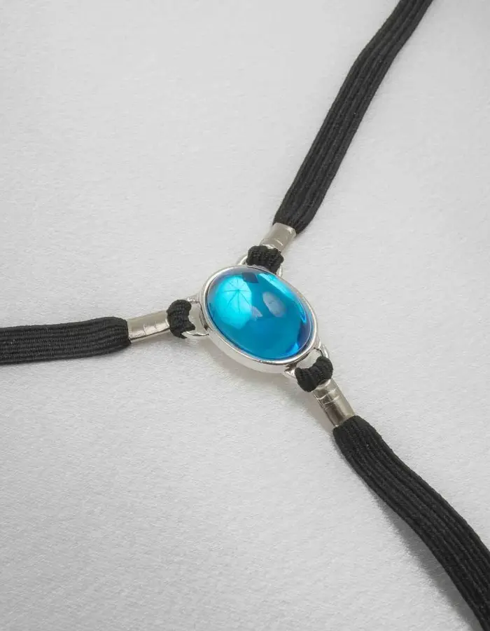 Never Be the Same - Crotchless Pussy Jewelry G-String with Pendants in Silver