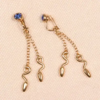 Nezha - Non-Piercing Serpent Gold Labia Clips