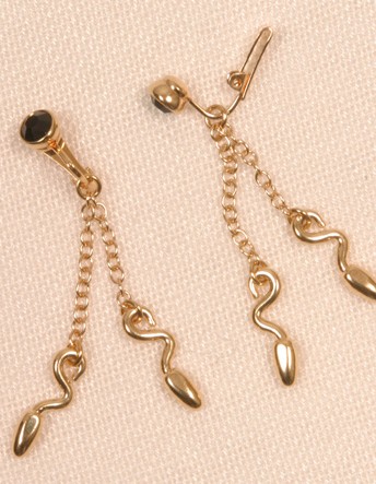 Nezha - Non-Piercing Serpent Gold Labia Clips