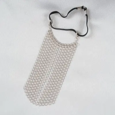 Ninja - Penis Band With Sterling Silver Veil