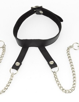 Nipple Clamps with Chain & Collar