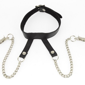 Nipple Clamps with Chain & Collar